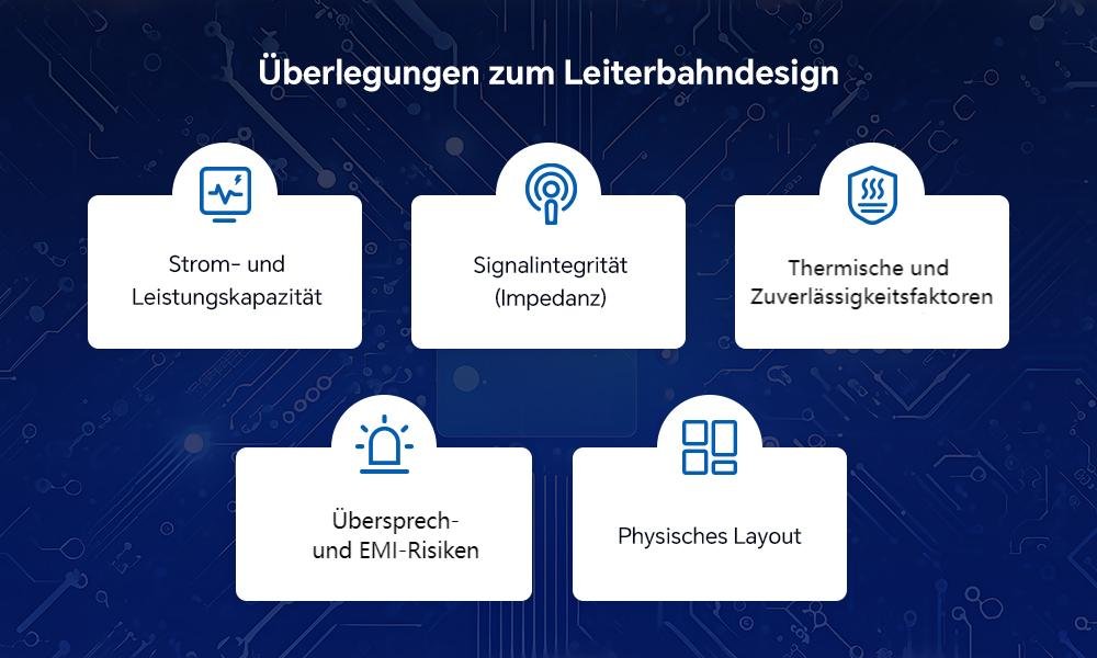 Überlegungen vor dem Entwerfen von PCB-Leiterbahnen