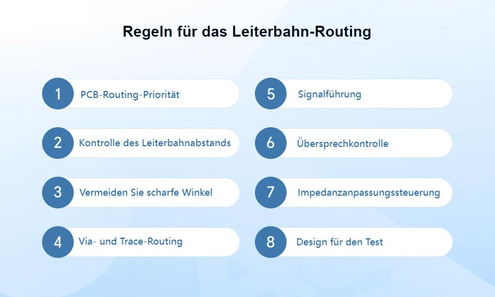 8 wichtige Regeln für das PCB-Leiterbahn-Routing