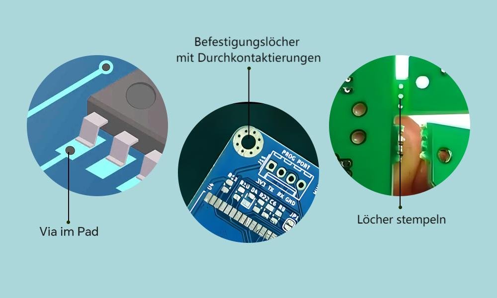 3 spezielle PCB-Löchern