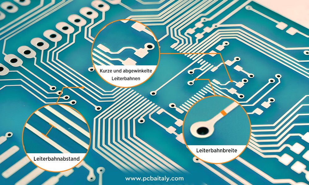Leiterbahnbreite und Leiterbahnabstand beim PCB-Routing