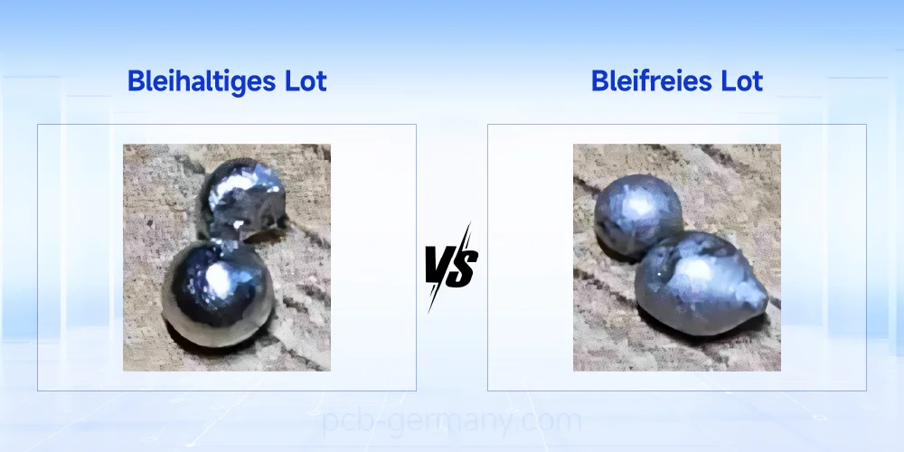 Bleihaltiges Lot vs. bleifreies Lot
